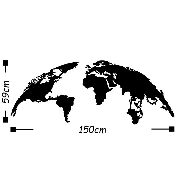 Wallity World Map Large Negro Wallity World Map Large Negro